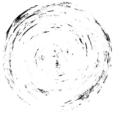 Beyaz arkaplanda soyut siyah yuvarlak şekil, vektör illüstrasyonu 