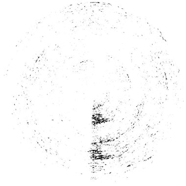 Beyaz arkaplanda soyut siyah yuvarlak şekil, vektör illüstrasyonu 