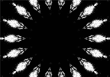 Siyah ve beyaz süslemeli arka plan. Mandala deseni.