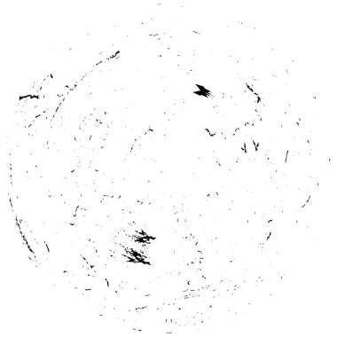 Monokrom parçacıkları soyut doku. Çatlakların, sürtünmelerin, çiplerin, lekelerin, mürekkep lekelerinin, çizgilerin geçmişi. Karanlık tasarım arka plan yüzeyi. Gri yazdırma ögesi 
