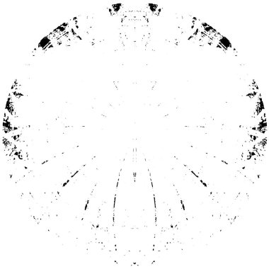 soyut siyah yuvarlak şekil, grunge arkaplan, vektör illüstrasyonu