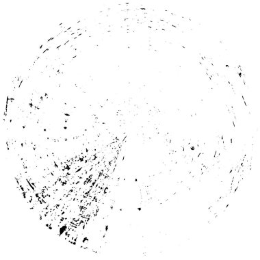 soyut siyah yuvarlak şekil, grunge arkaplan, vektör illüstrasyonu