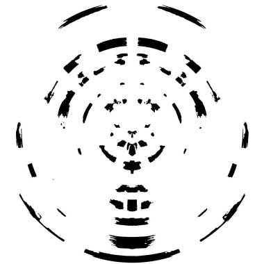 soyut siyah yuvarlak şekil, grunge arkaplan, vektör illüstrasyonu