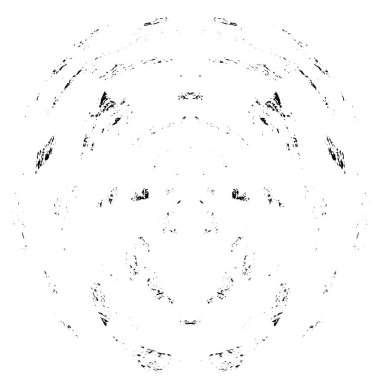 soyut siyah yuvarlak şekil, grunge arkaplan, vektör illüstrasyonu