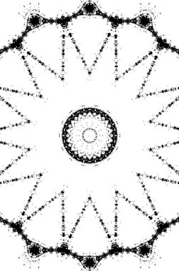 Kaleydoskopik desenli siyah beyaz yaratıcı arkaplan