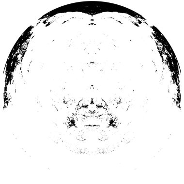 soyut siyah yuvarlak şekil, grunge arkaplan, vektör illüstrasyonu