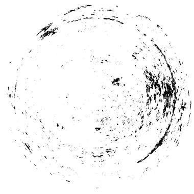 soyut siyah yuvarlak şekil, grunge arkaplan, vektör illüstrasyonu