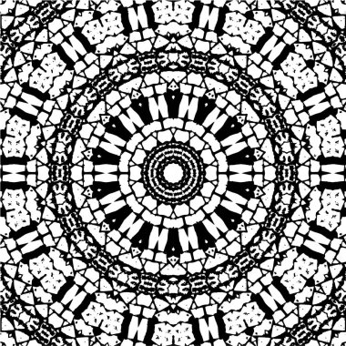 Kaleydoskopik desenli süslemeli tek renkli arkaplan