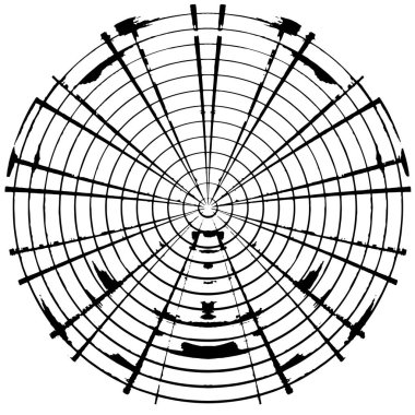 soyut siyah daire damgası, grunge vintage arkaplan, vektör illüstrasyonu