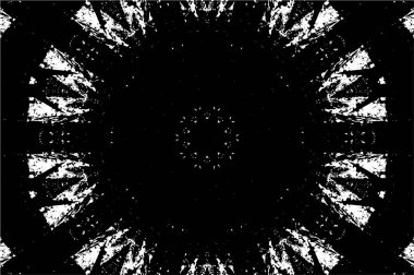 Mandala deseni. Süslü siyah beyaz arkaplan. 