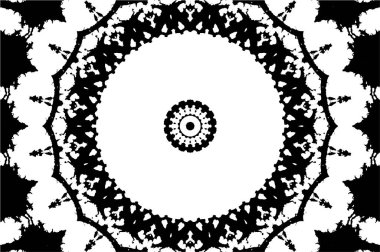 Soyut yaratıcı siyah beyaz desen, vektör çizimi. güzel süs arkaplanı