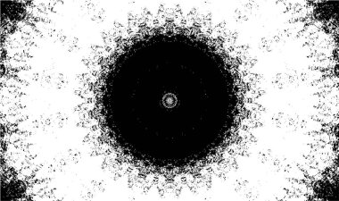 Dekoratif siyah beyaz arka plan. Mandala deseni.