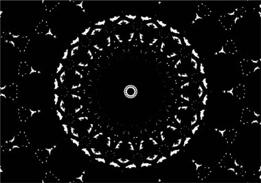 Kaleydoskopik desenli tek renkli süslemeli arkaplan