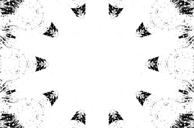 Mandala deseni. Süslü siyah beyaz arkaplan. 