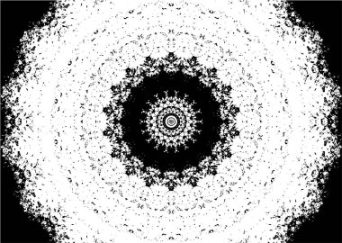 Dekoratif siyah beyaz arka plan. Mandala deseni.