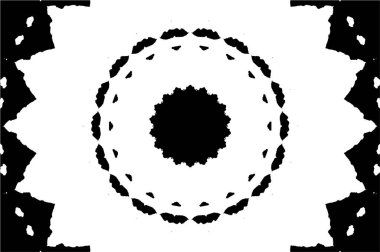 Soyut yaratıcı siyah beyaz desen, vektör çizimi. güzel süs arkaplanı