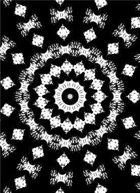 Kaleydoskopik desenli tek renkli süslemeli arkaplan