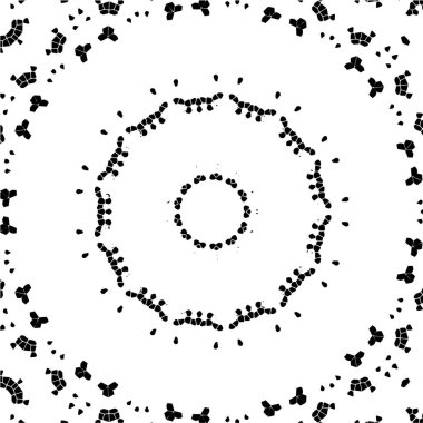 Kusursuz geometrik siyah beyaz mozaik