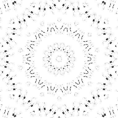 Kusursuz geometrik siyah beyaz mozaik