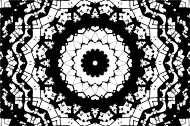 Soyut yaratıcı siyah beyaz desen, vektör çizimi. güzel süs arkaplanı