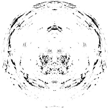 Siyah ve Beyaz Grunge Örtüsü elementi. Kirli Tek Renkli Vektör Çizim Arkaplanı