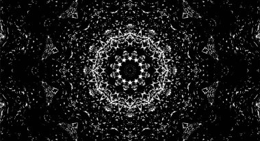 Dekoratif siyah beyaz arka plan. Mandala deseni.