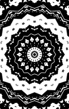 Soyut yaratıcı siyah beyaz desen, vektör çizimi. güzel süs arkaplanı