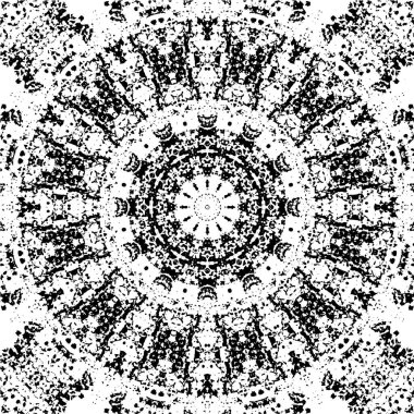 Kusursuz geometrik siyah beyaz mozaik