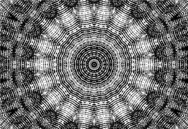 Siyah ve beyaz süslemeli arka plan. Mandala deseni.