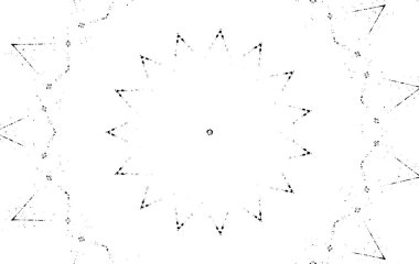 Kaleydoskopik desenli siyah ve beyaz süs arkaplanı