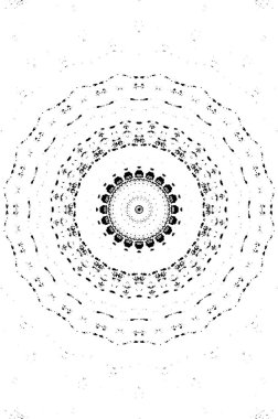 Siyah ve beyaz süslemeli arka plan. Mandala deseni.
