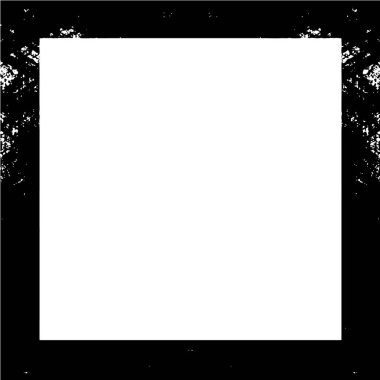 Beyaz arkaplanda soyut grunge çerçeve. Vektör tasarım şablonu.