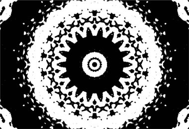 Soyut yaratıcı siyah beyaz desen, vektör çizimi. güzel süs arkaplanı