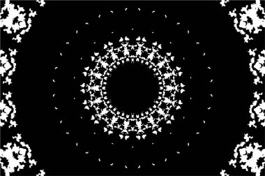 Soyut yaratıcı siyah beyaz desen, vektör çizimi. güzel süs arkaplanı