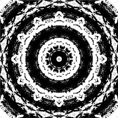 Kusursuz geometrik siyah beyaz mozaik