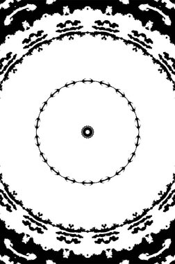 Soyut yaratıcı siyah beyaz desen, vektör çizimi. güzel süs arkaplanı