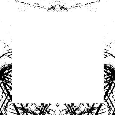Beyaz arkaplanda soyut grunge çerçeve. Vektör tasarım şablonu.