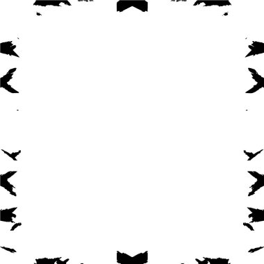 Beyaz arkaplanda soyut grunge çerçeve. Vektör tasarım şablonu.