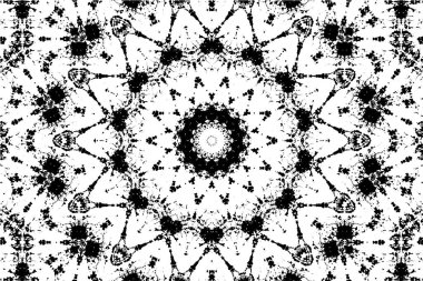 Kusursuz geometrik siyah beyaz mozaik