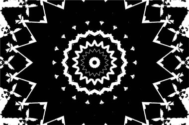 Soyut yaratıcı siyah beyaz desen, vektör çizimi. güzel süs arkaplanı