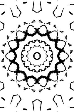 Soyut yaratıcı siyah beyaz desen, vektör çizimi. güzel süs arkaplanı