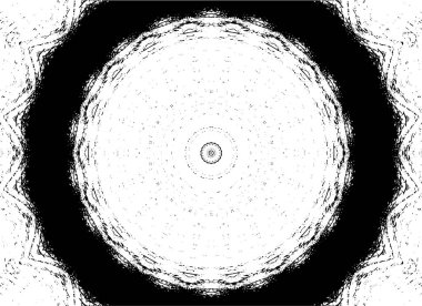Dekoratif siyah beyaz arka plan. Mandala deseni.