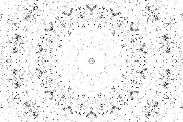 Mandala deseni. Süslü siyah beyaz arkaplan. 