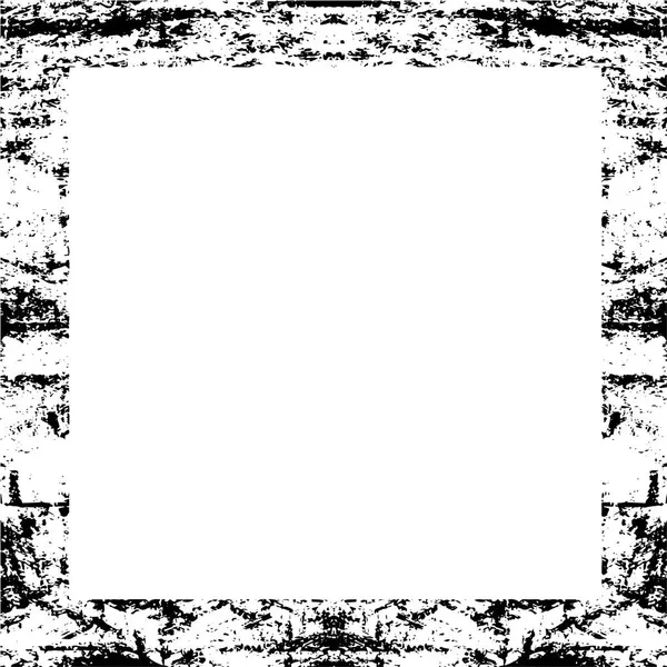 Grunge Cadre Carré Sur Fond Blanc — Image vectorielle
