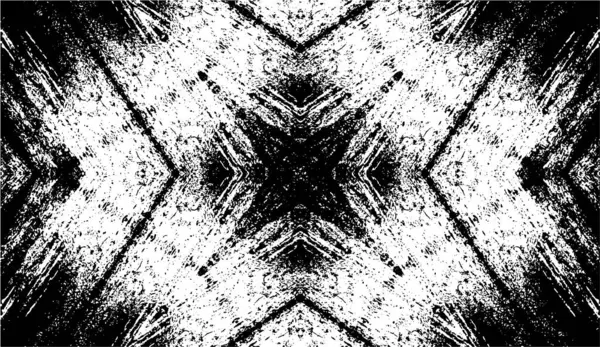 Decoratieve Zwart Wit Achtergrond Mandala Patroon — Stockvector