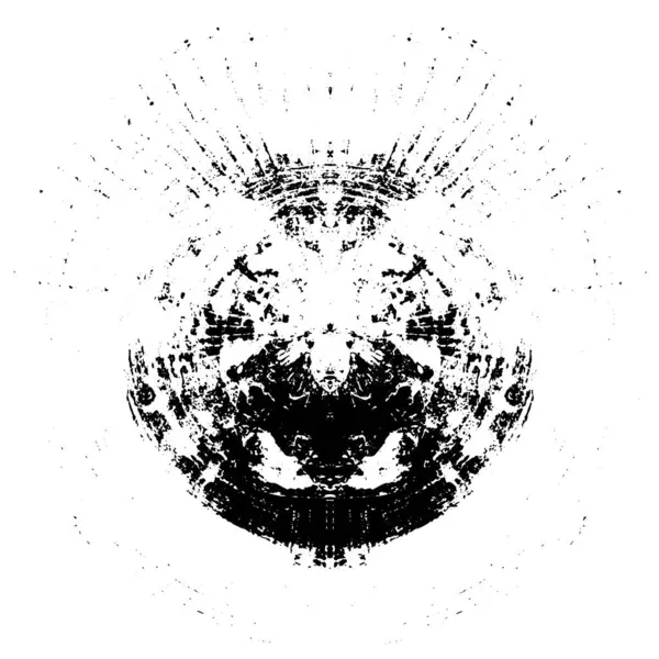 白色背景下的抽象黑色圆形 矢量图解 — 图库矢量图片