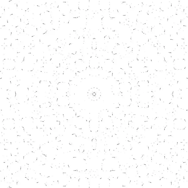 Fond Monochrome Ornemental Avec Motif Kaléidoscopique — Image vectorielle