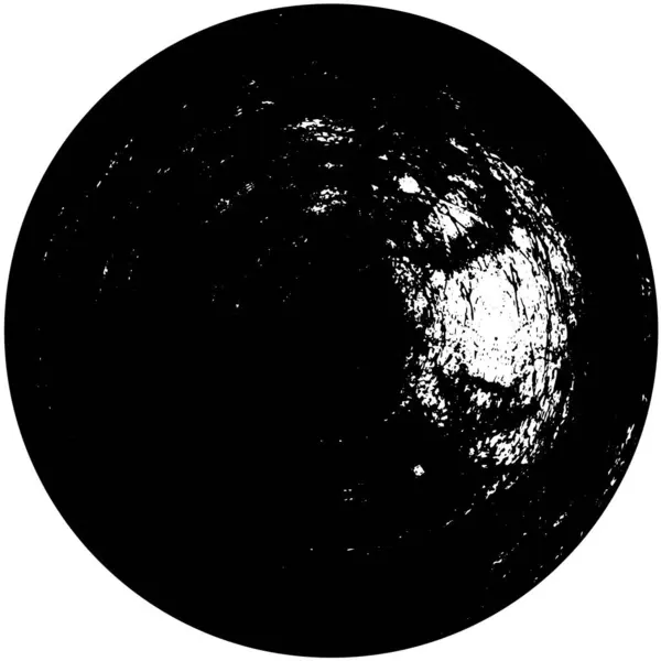 Абстрактна Чорна Кругла Форма Гранжевий Фон Векторні Ілюстрації — стоковий вектор