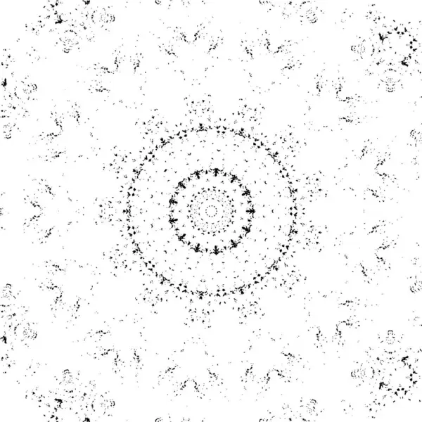 Siyah ve beyaz süslemeli arka plan. Mandala deseni.