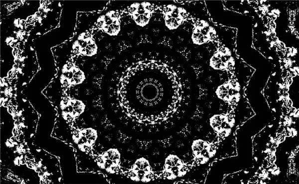 ケルドーコピック模様の黒と白の観賞背景 — ストックベクタ